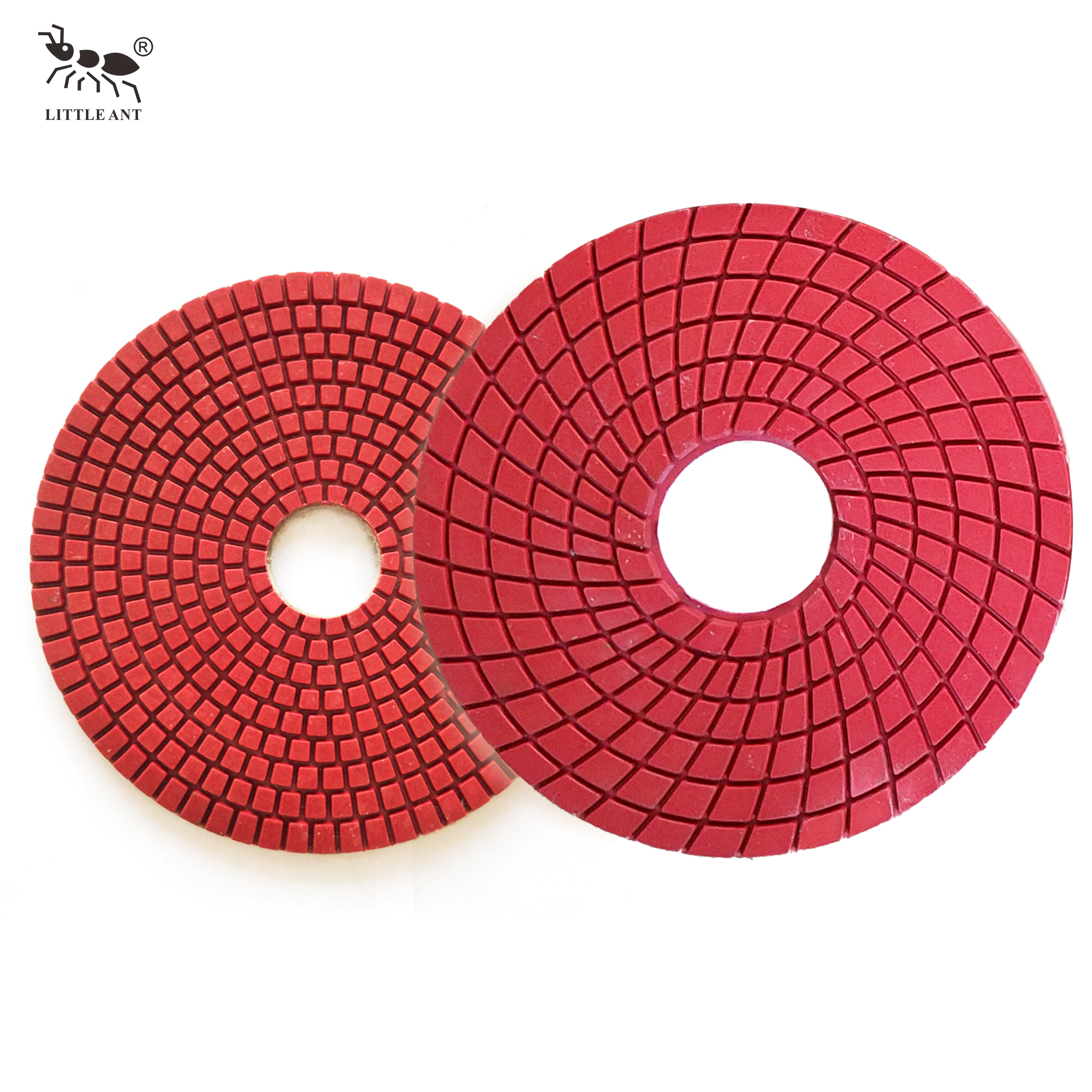 LITTLE ANT 7inch 180mm Resin Polishing Pads Spirl Wet True Color for Engineered Stone