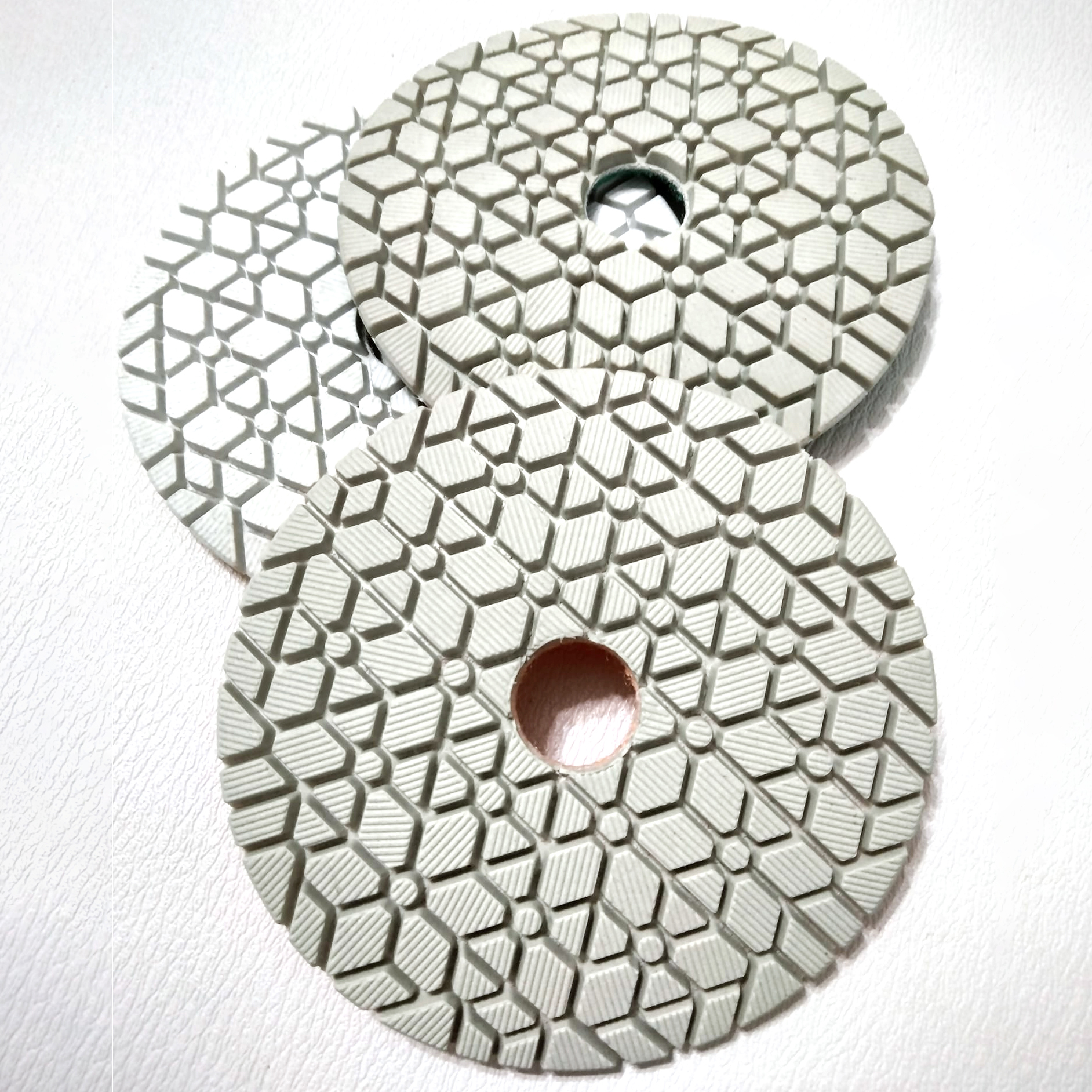 LITTLE ANT 3 Steps Pillar Diamond Wet Polishing Pad Flexible for Stone Marble Granite Terrazzo Limestone Concrete