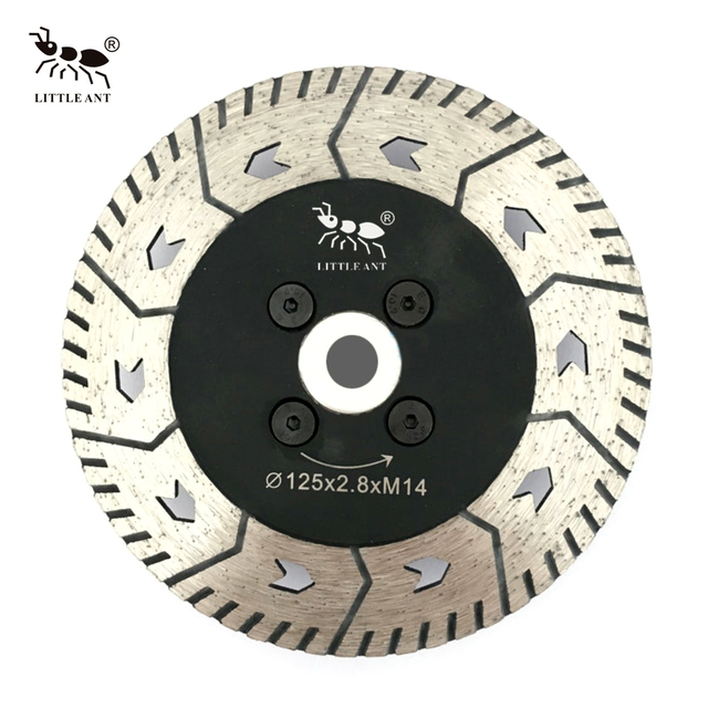 LITTLE ANT Cutting & Grinding Disc 2-in-1 Diamond Arrow Turbo Blade for Granite Sandstone Concrete