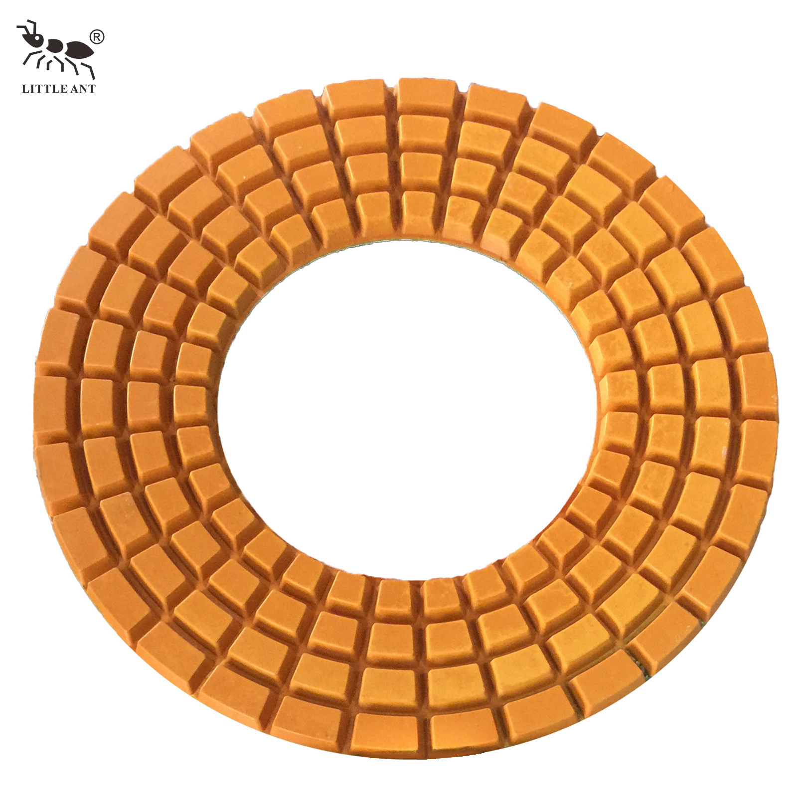 LITTLE ANT 320mm Resin Floor Polishing Pad Big Hole 4 Row for Power Tool Granite Marble Terrazzo Quartz