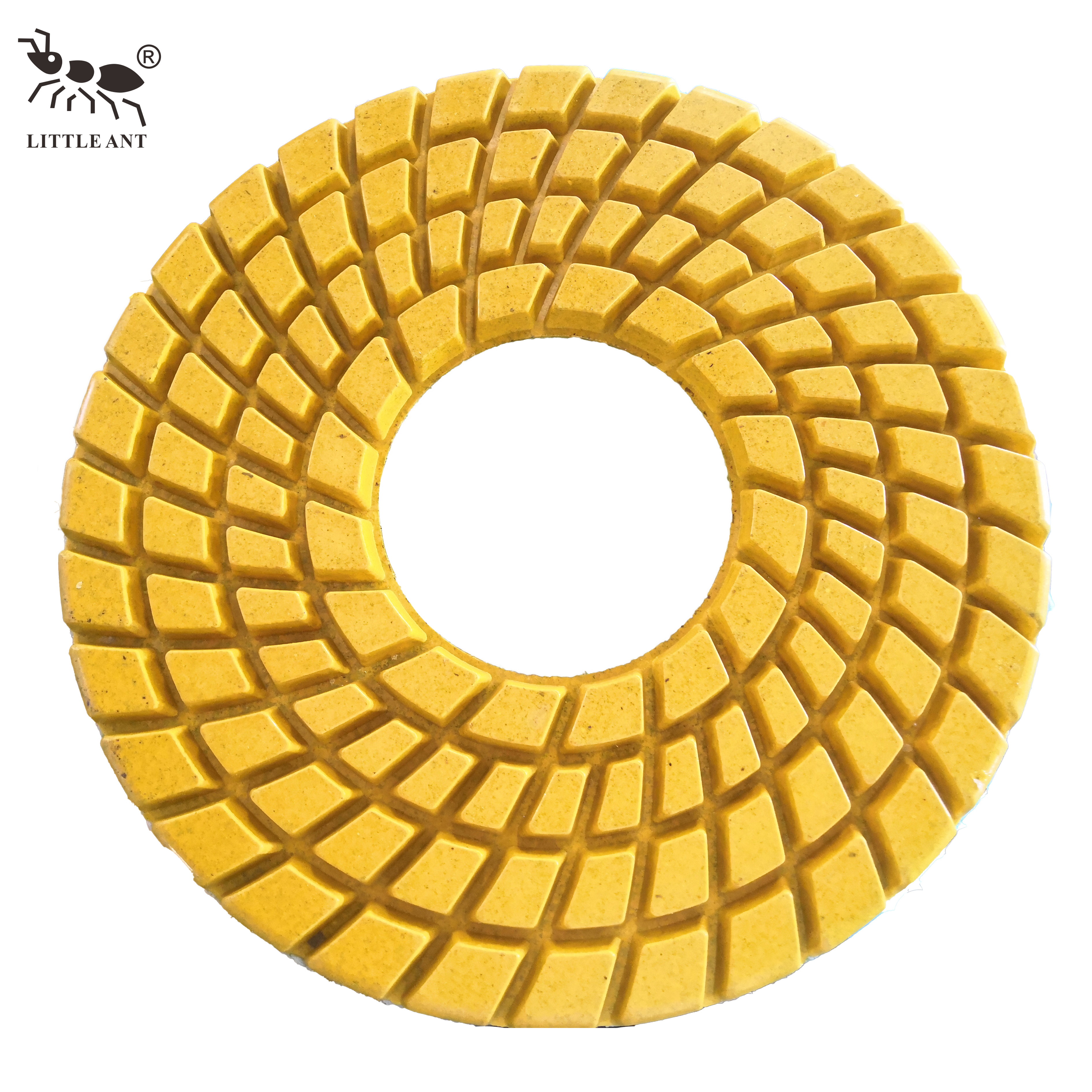 LITTLE ANT 10inch 250mm Resin Floor Polishing Pad Spiral for Power Tool Granite Marble Terrazzo Quartz