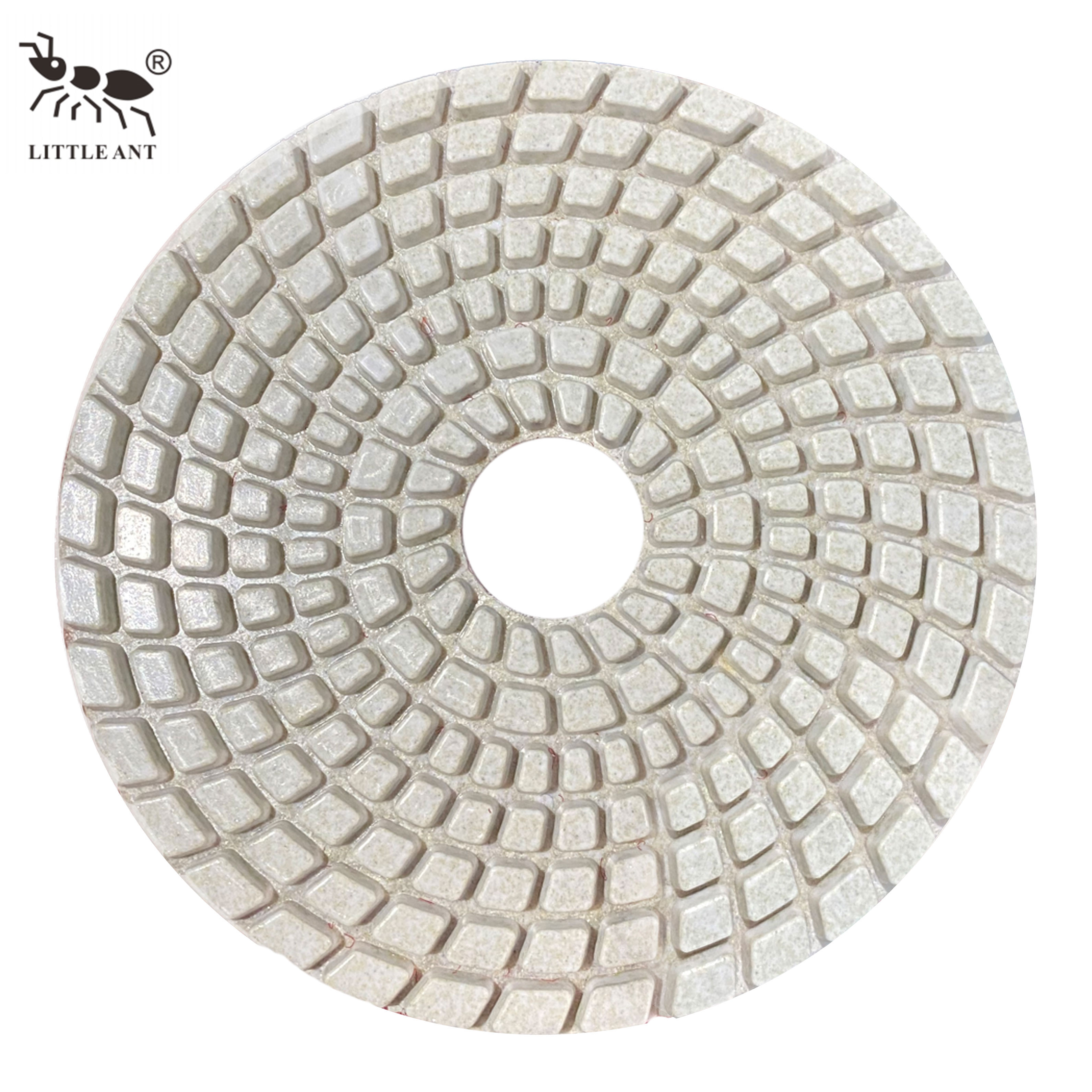 Hot Best Spirl Wet Polishing Pad Less Dust for Concrete Stone