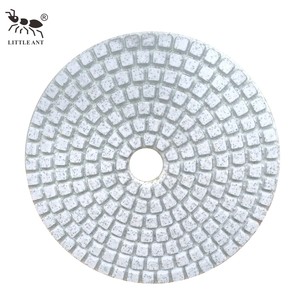LITTLE ANT Best Seller Square Wet Polishing Pad 3" 4" 5“ 6” 8“ Inch Less Dust for Concrete Stone