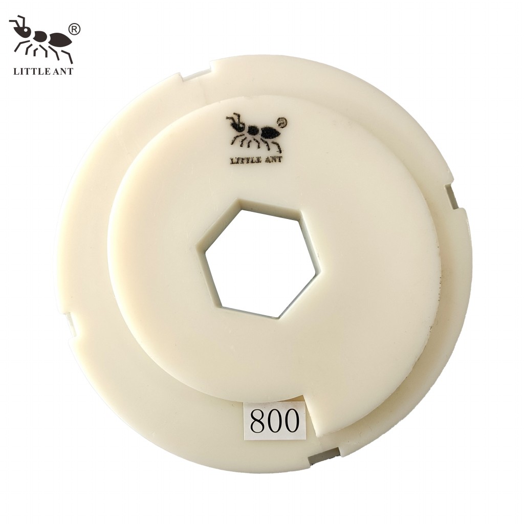 LITTLE ANT Snail Lock 5inch 125mm Resin Edge Polishing Pad With PVC Backer Granite Marble Terrazzo Quartz