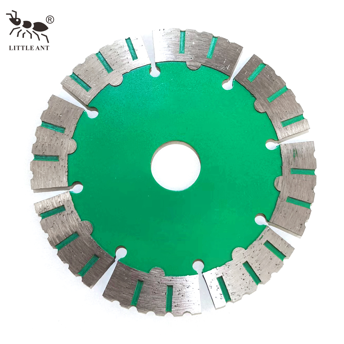 LITTLE ANT Protect Crown Teeth Brick Cutting Disc for Lime Beraing Wall Concrete Grooving Diamond Segmented Saw Blade