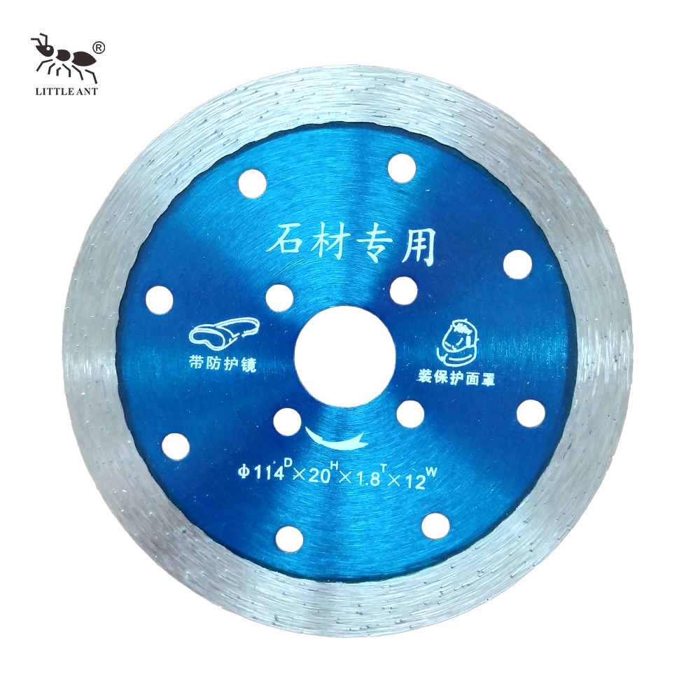 LITTLE ANT Continuous Diamond Wet Cutting Saw Blade 114mm 190mm Diametre for Granite Sandstone Concrete