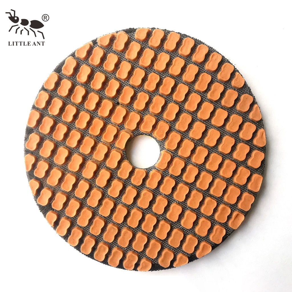 LITTLE ANT New Process with Metal Nest Heat Dissipation 3-step Dry Diamond Polishing Pad