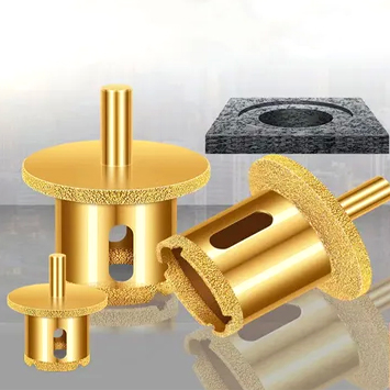  LITTLE ANT Brazed Screw Rod Diamond Bit Core Drill Deep Hole Saw For Marble Tile Porcelain Stone Wall Brick