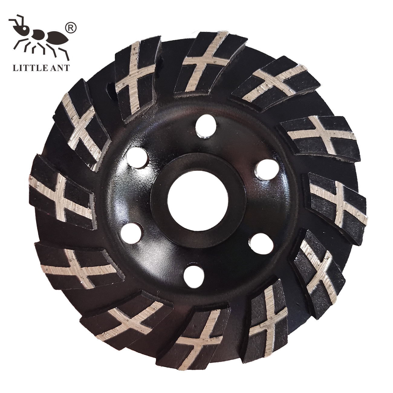 LITTLE ANT 4 Inch Cross Type 12-Segmented Grinding Disc 125mm Cup Wheel