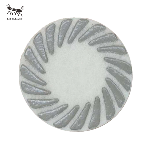 Water Droplets Spiral Light Dry Polishing Pad for Marble Granite Hand Polisher Portable Grinder