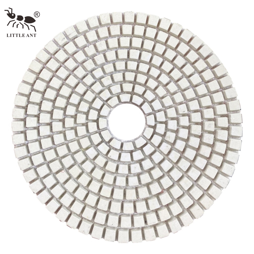 LITTLE ANT Best Seller Square Wet Polishing Pad 3" 4" 5“ 6” 8“ Inch Less Dust for Concrete Stone