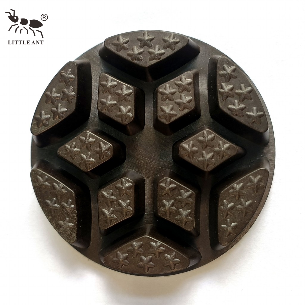 LITTLE ANT NEW 3 inch Bumblebee Flame Star Diamond Concrete Floor Polishing Pad