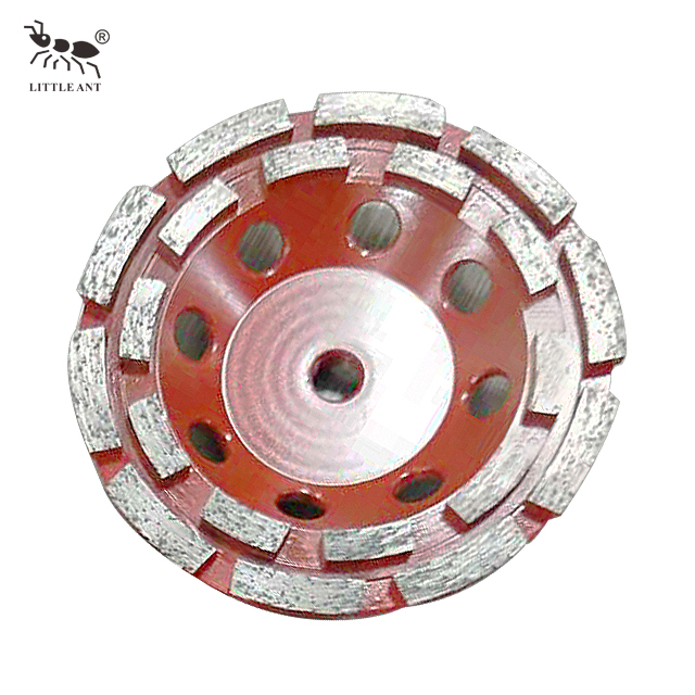 Double Row Grinding Wheel Metal Bond Yellow Coarse for Grinding Concrete 