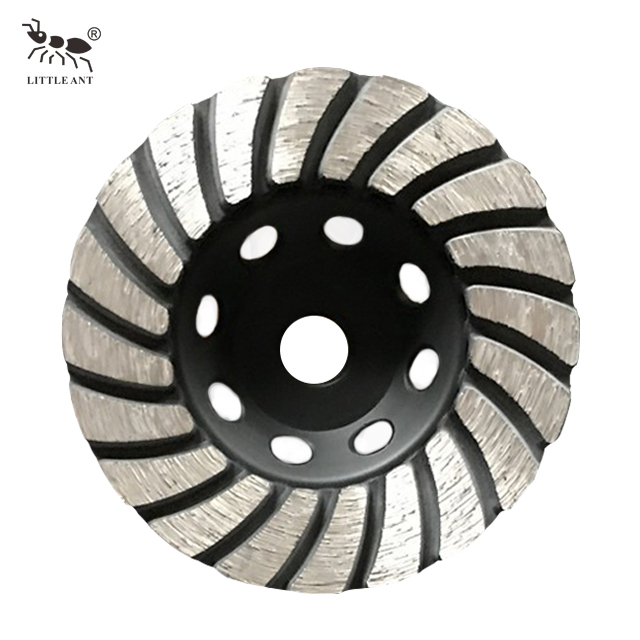Best Seller Metal Bond Painted Diamond Helical wheel for Grinding Concrete And Stone.