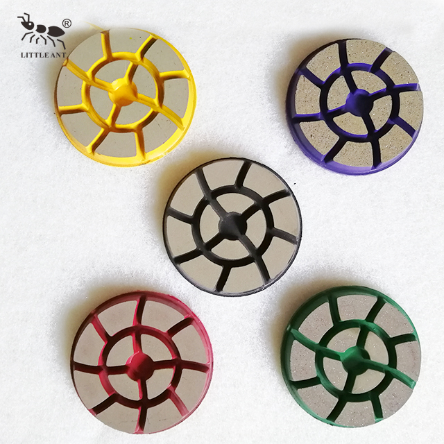 LITTLE ANT Resin Ceramic Floor Polishing Pad Double Row for Tile Porcelain Quartz Power Tool 