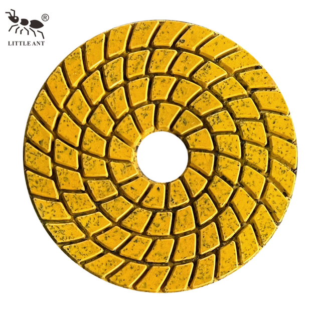 LITTLE ANT Diamond Concrete Surface Pads Wet Dry Floor Grinding and Polishing Discs 4 inch 100mm